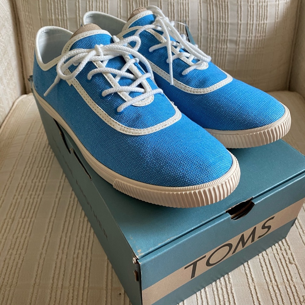 TOMS Bliss Blue Heritage Canvas Women’s Sneakers